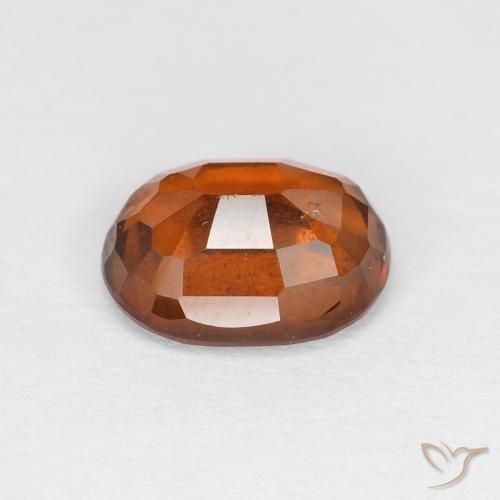 Granato hessonite Arancione scuro naturale da 1.59 ct, Ovale, VS