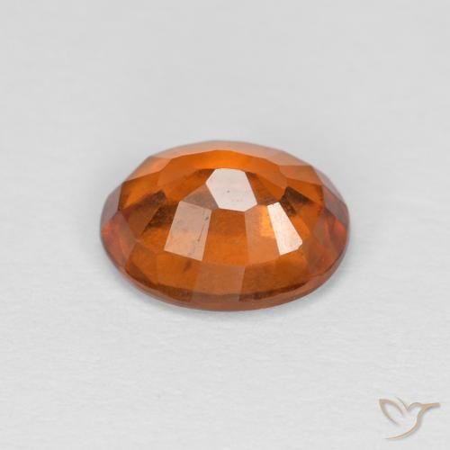 Granato hessonite Arancione scuro naturale da 1.38 ct, Ovale, VS