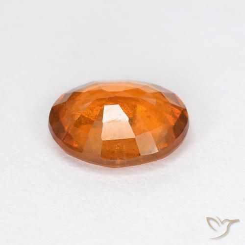 Granato hessonite Arancio Medio naturale da 1.53 ct, Ovale, VS