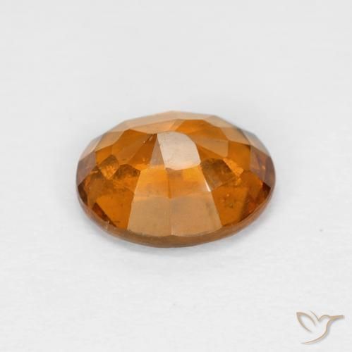 Granato hessonite Arancio giallastro naturale da 1.57 ct, Ovale, VS-SI