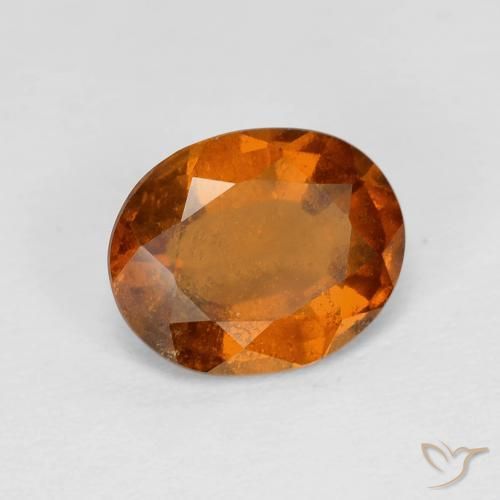 Granato hessonite Medium Dark-Orange naturale da 2.35 ct, Ovale, VS