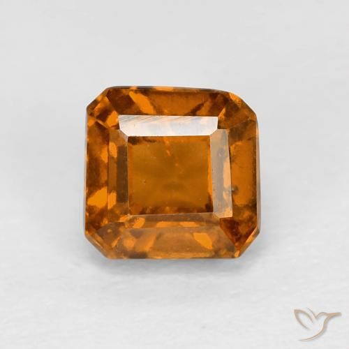 Granato hessonite Arancio giallastro naturale da 1.01 ct, Ottagonale / Taglio smeraldo, VS