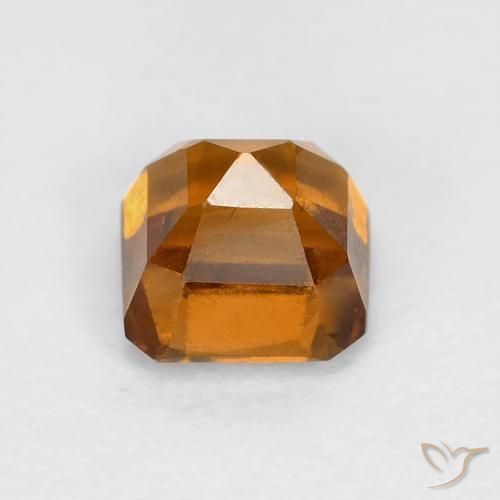 Granato hessonite Arancio giallastro naturale da 1.01 ct, Ottagonale / Taglio smeraldo, VS