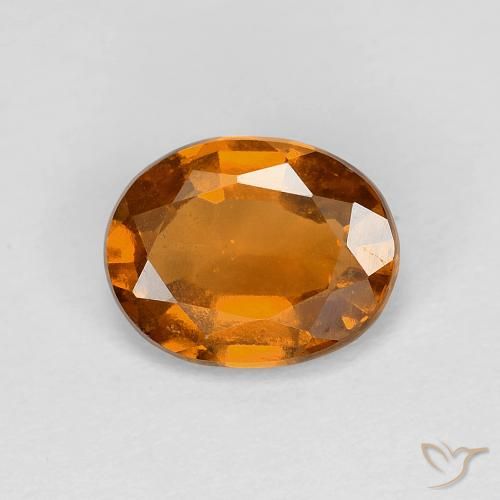 1.75ct Naturale Arancio Medio Granato hessonite, Ovale, VS