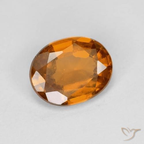 Granato hessonite Arancio Medio naturale da 1.75 ct, Ovale, VS
