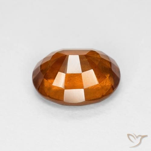 Granato hessonite Arancione scuro naturale da 2.16 ct, Ovale, VS