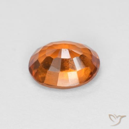 Granato hessonite Medium Dark-Orange naturale da 1.34 ct, Ovale, VS