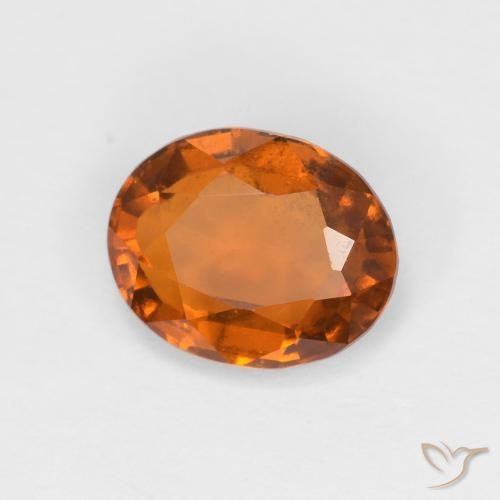 Granato hessonite Medium Dark-Orange naturale da 1.57 ct, Ovale, VS
