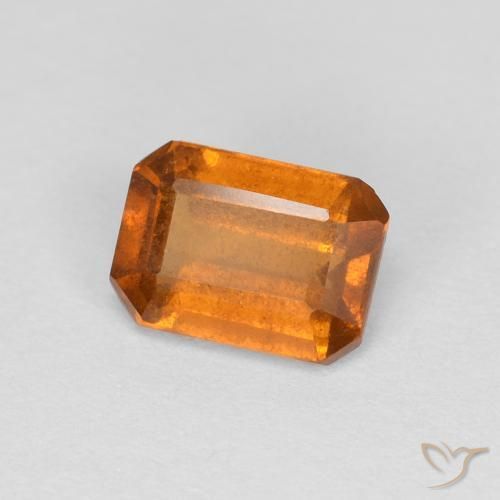 Granato hessonite Marrone arancio naturale da 1.18 ct, Ottagonale / Taglio smeraldo, VS