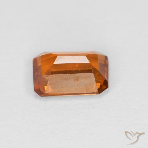 Granato hessonite Arancione scuro naturale da 1.11 ct, Ottagonale / Taglio smeraldo, VS