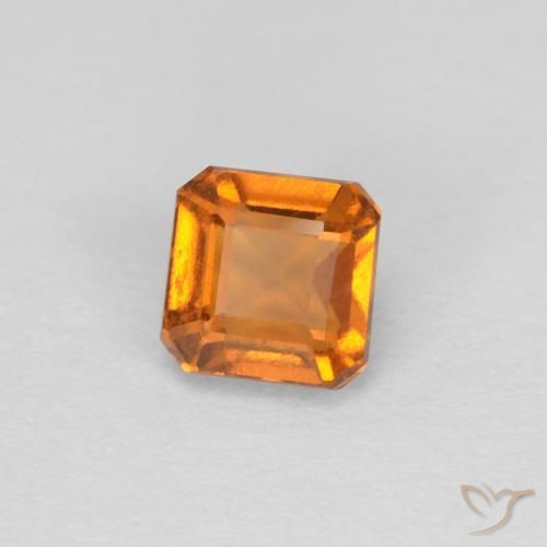 Granato hessonite Albicocca Arancia naturale da 1.00 ct, Ottagonale / Taglio smeraldo, VVS-VS