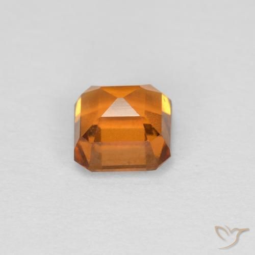 Granato hessonite Albicocca Arancia naturale da 1.00 ct, Ottagonale / Taglio smeraldo, VVS-VS
