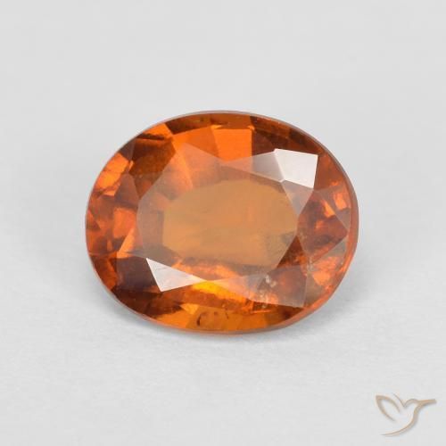 Granato hessonite Medium Dark-Orange naturale da 2.01 ct, Ovale, VS