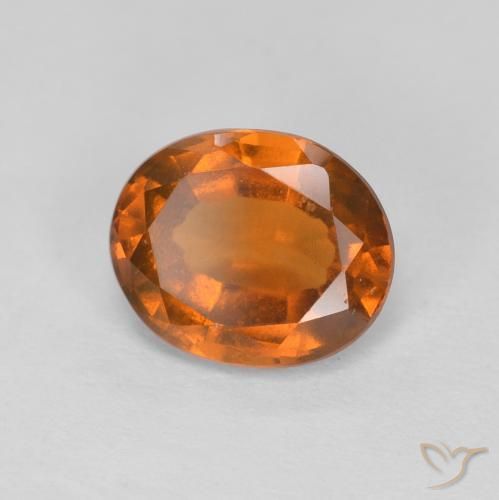 Granato hessonite Medium Dark-Orange naturale da 2.08 ct, Ovale, VVS-VS