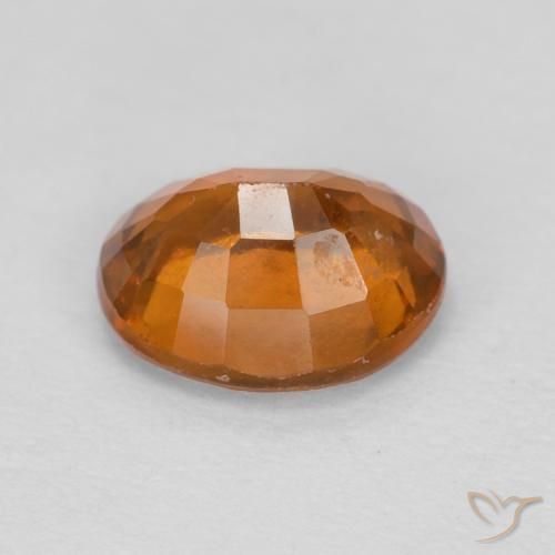 Granato hessonite Medium Dark-Orange naturale da 1.26 ct, Ovale, VS