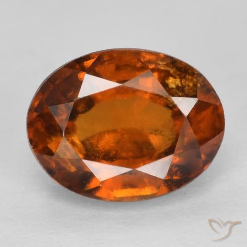 Granato hessonite Arancione Ambra naturale da 2.42 ct, Ovale, VS