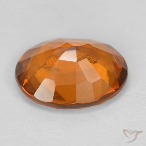 Granato hessonite Arancione scuro naturale da 1.84 ct, Ovale, VS