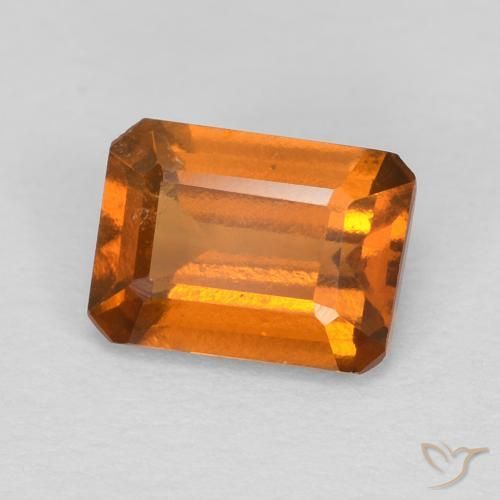 Granato hessonite Arancione scuro naturale da 1.18 ct, Ottagonale / Taglio smeraldo, VS