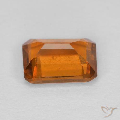 Granato hessonite Arancione scuro naturale da 1.18 ct, Ottagonale / Taglio smeraldo, VS