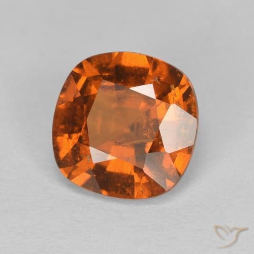 Granato hessonite Arancione scuro naturale da 1.50 ct, Cuscino, VS
