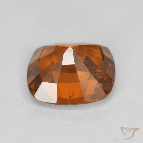 Granato hessonite Medium Dark-Orange naturale da 1.74 ct, Cuscino, VVS-VS
