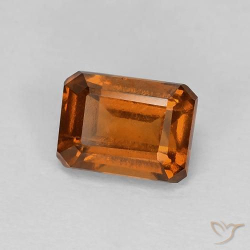 Granato hessonite Arancione Ambra naturale da 1.41 ct, Ottagonale / Taglio smeraldo, VVS-VS