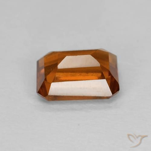 Granato hessonite Arancione Ambra naturale da 1.41 ct, Ottagonale / Taglio smeraldo, VVS-VS