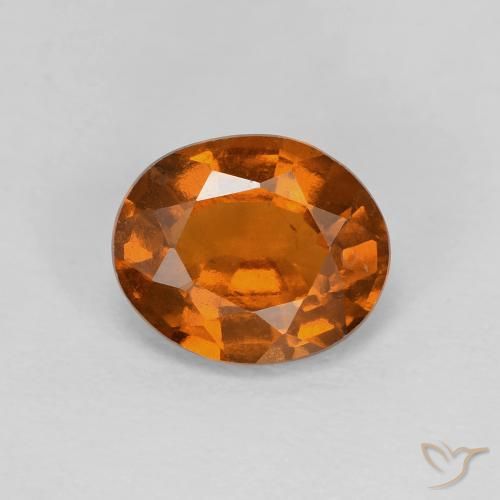 1.88ct Naturale Medium Dark-Orange Granato hessonite, Ovale, VVS-VS