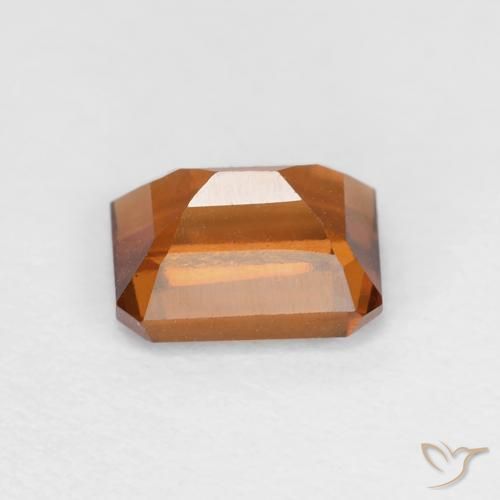 Granato hessonite Arancione scuro naturale da 1.44 ct, Ottagonale / Taglio smeraldo, VVS-VS