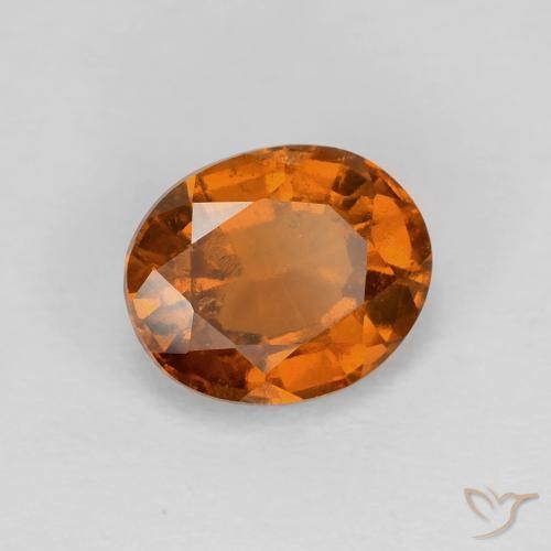 Granato hessonite Medium Dark-Orange naturale da 2.01 ct, Ovale, VVS-VS