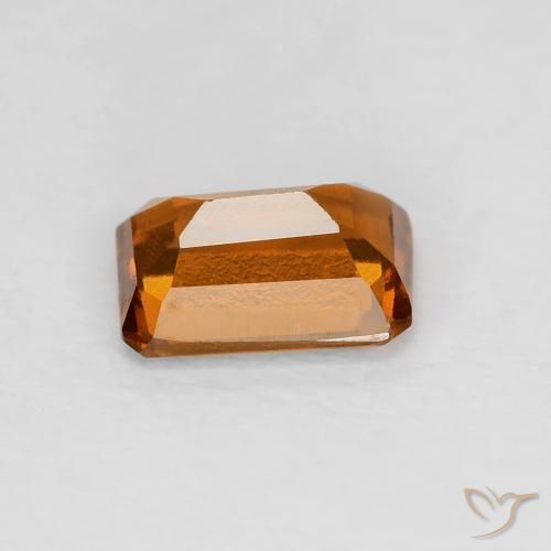 Granato hessonite Medium Dark-Orange naturale da 1.06 ct, Ottagonale / Taglio smeraldo, VVS-VS