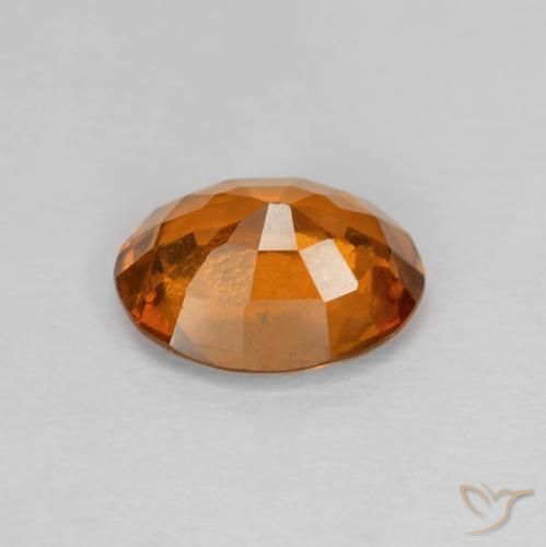 Granato hessonite Medium Dark-Orange naturale da 1.70 ct, Ovale, VVS-VS
