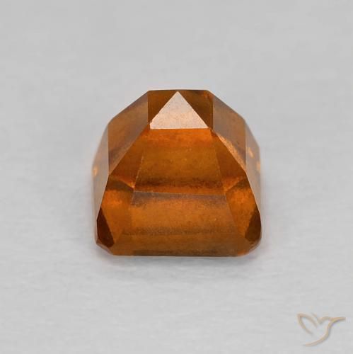 Granato hessonite Arancione rossastra naturale da 1.08 ct, Ottagonale / Taglio smeraldo, VVS-VS