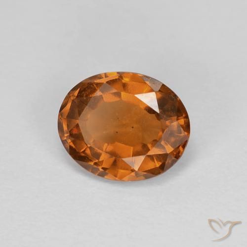 Granato hessonite Arancione scuro naturale da 1.16 ct, Ovale, VS