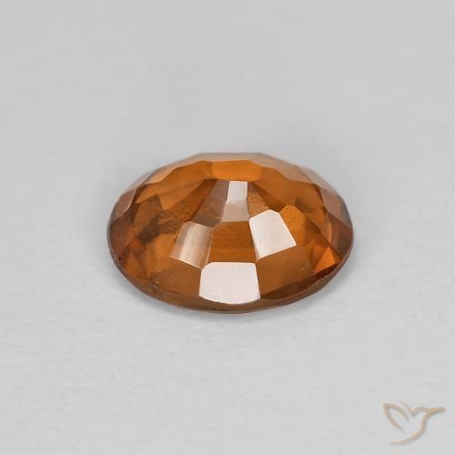 Granato hessonite Arancione scuro naturale da 1.16 ct, Ovale, VS