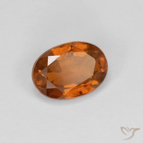 Granato hessonite Arancione scuro naturale da 0.95 ct, Ovale, VS