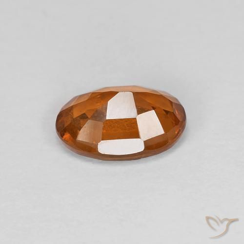 Granato hessonite Arancione scuro naturale da 0.95 ct, Ovale, VS