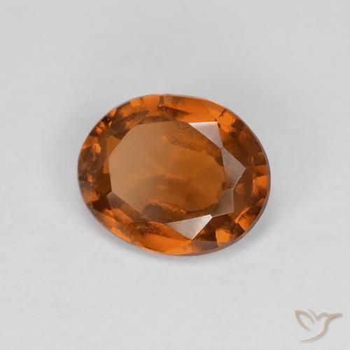 Granato hessonite Arancione Ambra naturale da 0.91 ct, Ovale, VS