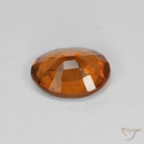 Granato hessonite Arancione Ambra naturale da 0.91 ct, Ovale, VS