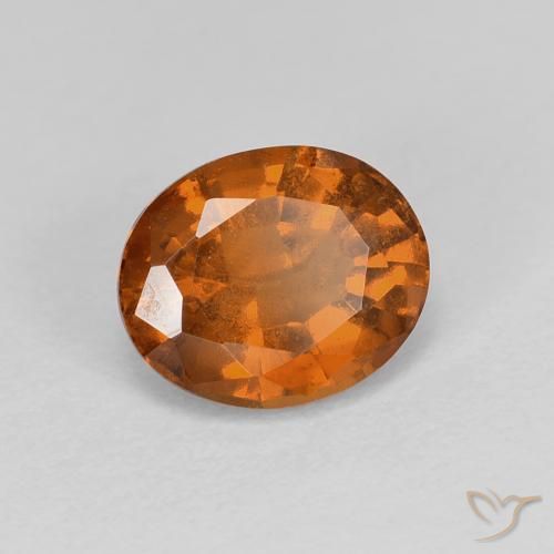 Granato hessonite Arancione Ambra naturale da 1.74 ct, Ovale, VS