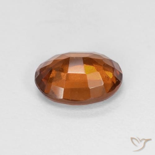 Granato hessonite Arancione scuro naturale da 1.56 ct, Ovale, VS