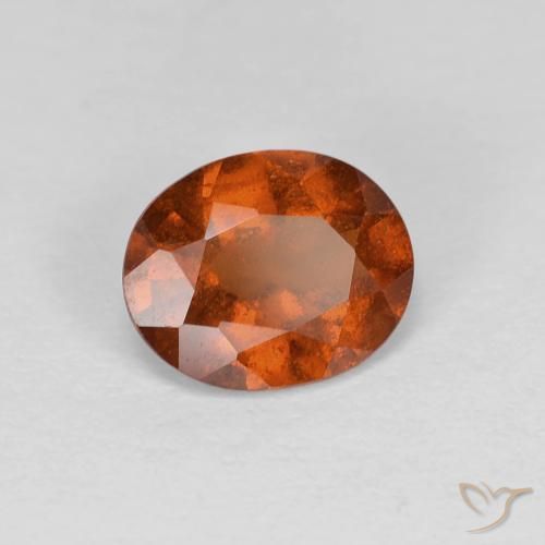 Granato hessonite Arancione Ambra naturale da 1.02 ct, Ovale, VS