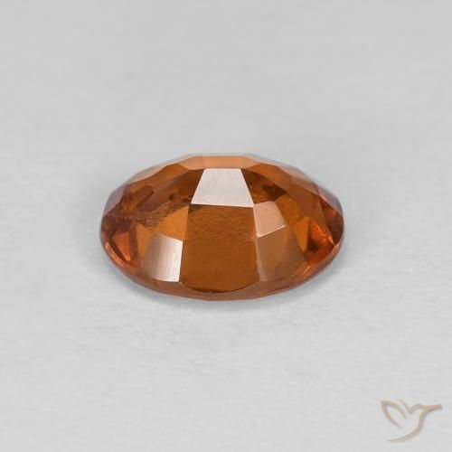 Granato hessonite Medium Dark-Orange naturale da 1.19 ct, Ovale, VS