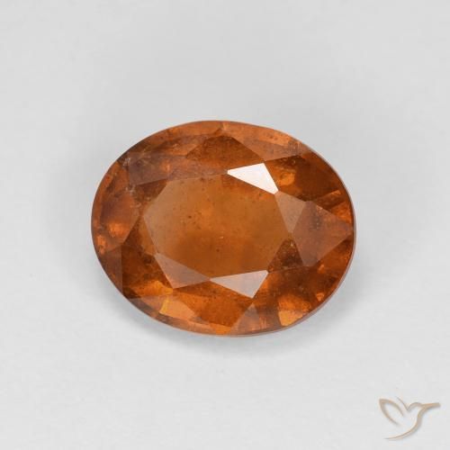 Granato hessonite Arancione rossastra naturale da 2.54 ct, Ovale, VS