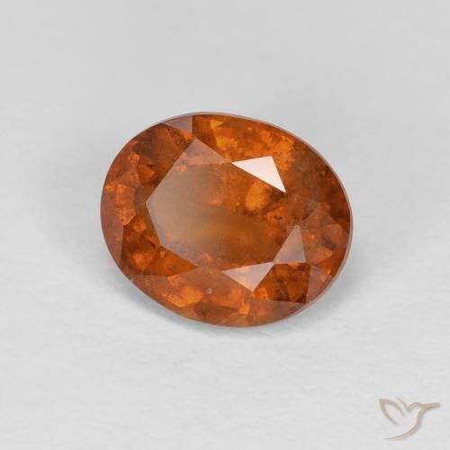 Granato hessonite Arancione Ambra naturale da 1.49 ct, Ovale, VS