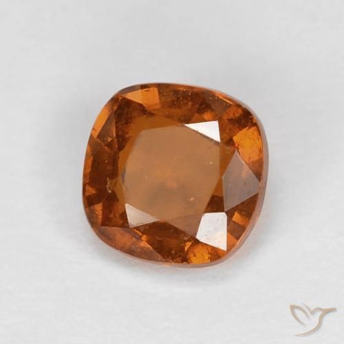 Granato hessonite Medium Dark-Orange naturale da 1.00 ct, Cuscino, VS