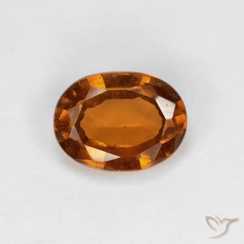 1.21ct Naturale Medium Dark-Orange Granato hessonite, Ovale, VS