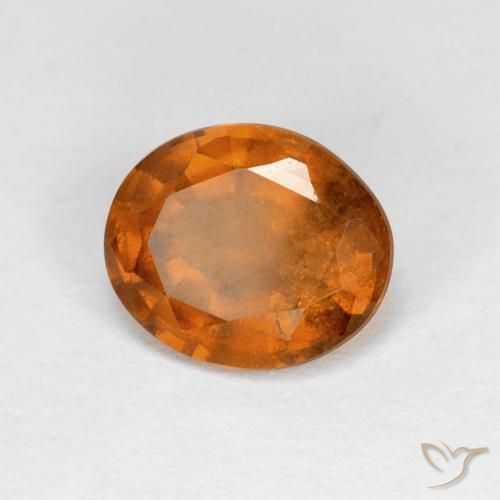 Granato hessonite Arancio giallastro naturale da 2.07 ct, Ovale, VS