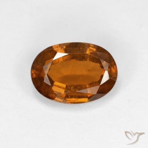 1.66ct Naturale Arancio Medio Granato hessonite, Ovale, VS