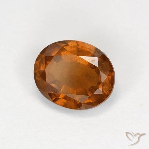 Granato hessonite Arancio Medio naturale da 1.37 ct, Ovale, VS